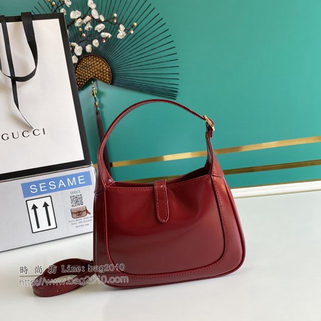 Gucci专柜新款女包, 古驰jackie糖果色马衔扣腋下包 Gucci手提肩背斜挎包 637091  gdj1534